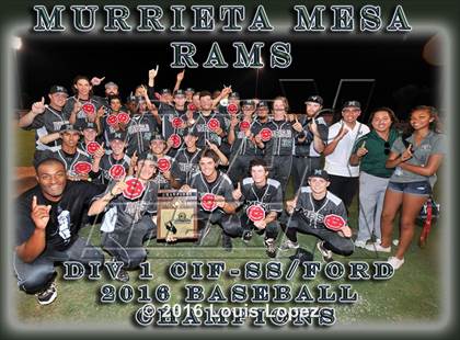 Thumbnail 1 in Murrieta Mesa vs. Harvard-Westlake (CIF SS DIV 1 Final) photogallery.