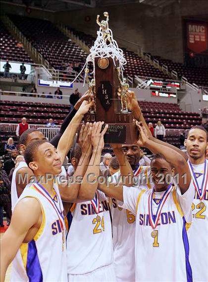 Thumbnail 2 in Simeon vs. Warren (IHSA Class 4A Final) photogallery.