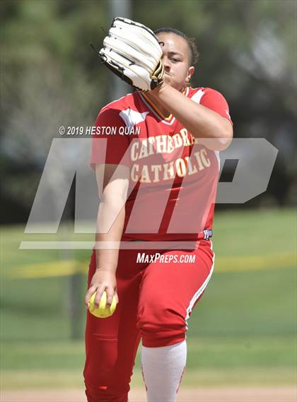 Thumbnail 2 in Cathedral Catholic vs. Canyon (Michelle Carew Classic) photogallery.