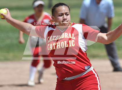 Thumbnail 3 in Cathedral Catholic vs. Canyon (Michelle Carew Classic) photogallery.