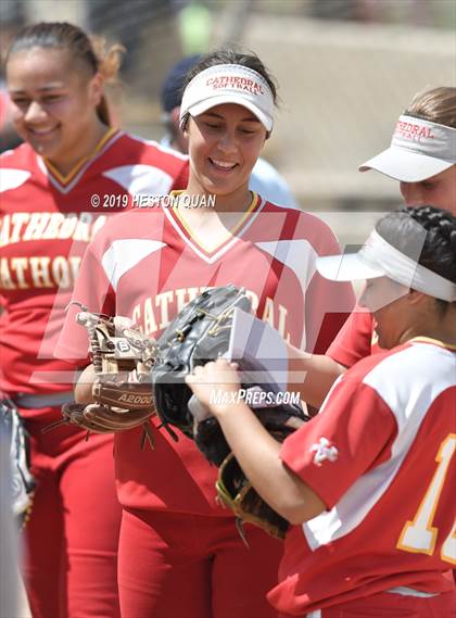 Thumbnail 2 in Cathedral Catholic vs. Canyon (Michelle Carew Classic) photogallery.