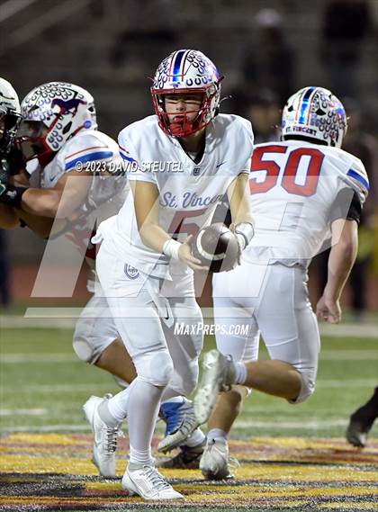 Thumbnail 1 in Wasco vs. St. Vincent de Paul (CIF State D6AA Final) photogallery.