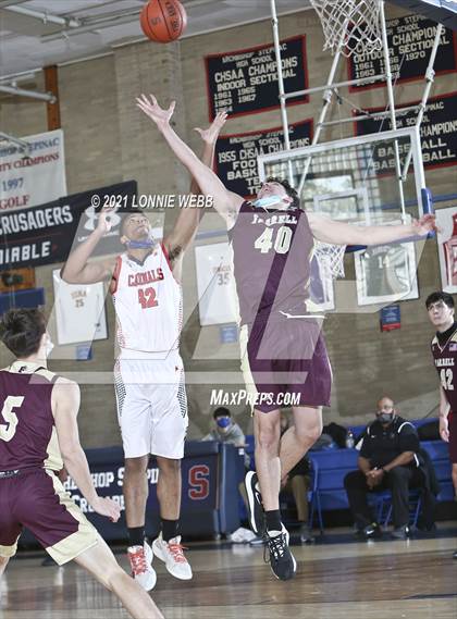 Thumbnail 2 in Monsignor Farrell vs LaSalle Academy (CHSAA Spring Tournament) photogallery.