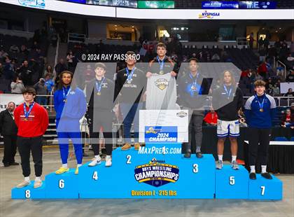 Thumbnail 3 in NYSPHSAA Division I Wrestling Championships - Podiums and Awards photogallery.