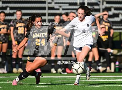 Thumbnail 1 in Staples @ Amity Regional (CIAC Class LL Qtr Final) photogallery.