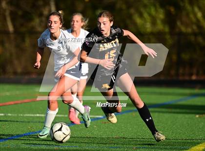 Thumbnail 1 in Staples @ Amity Regional (CIAC Class LL Qtr Final) photogallery.