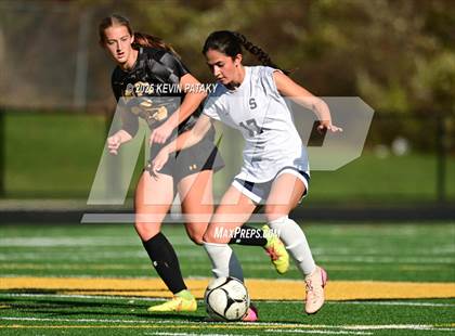 Thumbnail 3 in Staples @ Amity Regional (CIAC Class LL Qtr Final) photogallery.