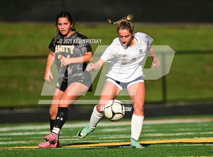 Thumbnail 1 in Staples @ Amity Regional (CIAC Class LL Qtr Final) photogallery.