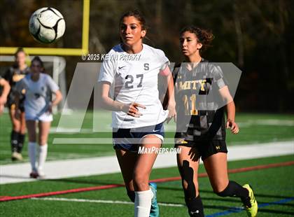 Thumbnail 1 in Staples @ Amity Regional (CIAC Class LL Qtr Final) photogallery.