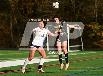 Thumbnail 1 in Staples @ Amity Regional (CIAC Class LL Qtr Final) photogallery.
