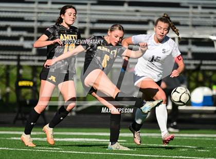 Thumbnail 1 in Staples @ Amity Regional (CIAC Class LL Qtr Final) photogallery.