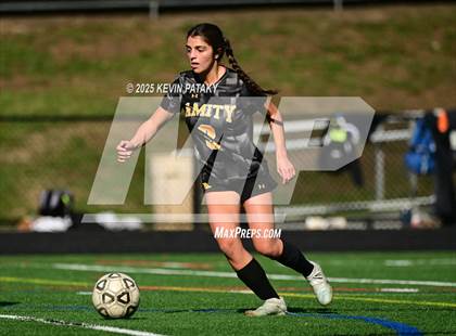 Thumbnail 1 in Staples @ Amity Regional (CIAC Class LL Qtr Final) photogallery.