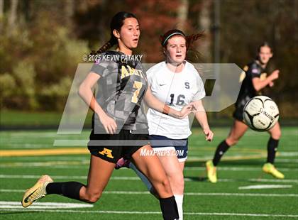 Thumbnail 1 in Staples @ Amity Regional (CIAC Class LL Qtr Final) photogallery.