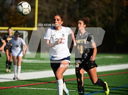 Thumbnail 3 in Staples @ Amity Regional (CIAC Class LL Qtr Final) photogallery.