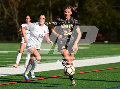 Thumbnail 1 in Staples @ Amity Regional (CIAC Class LL Qtr Final) photogallery.