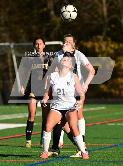 Thumbnail 1 in Staples @ Amity Regional (CIAC Class LL Qtr Final) photogallery.