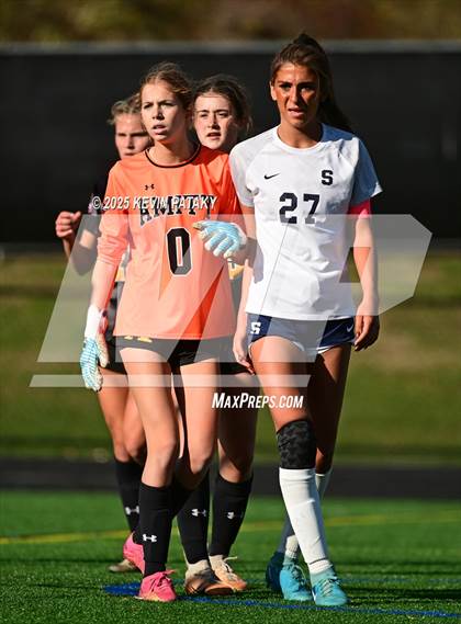 Thumbnail 1 in Staples @ Amity Regional (CIAC Class LL Qtr Final) photogallery.