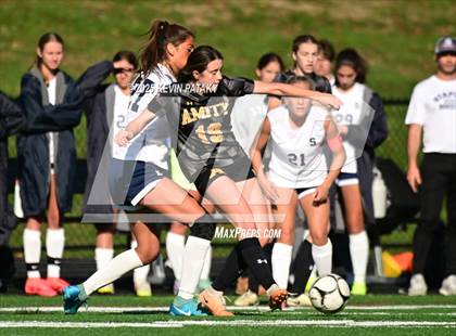 Thumbnail 1 in Staples @ Amity Regional (CIAC Class LL Qtr Final) photogallery.