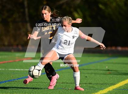 Thumbnail 3 in Staples @ Amity Regional (CIAC Class LL Qtr Final) photogallery.