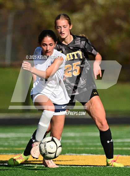 Thumbnail 3 in Staples @ Amity Regional (CIAC Class LL Qtr Final) photogallery.