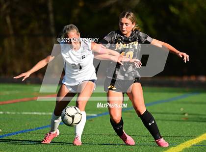 Thumbnail 3 in Staples @ Amity Regional (CIAC Class LL Qtr Final) photogallery.