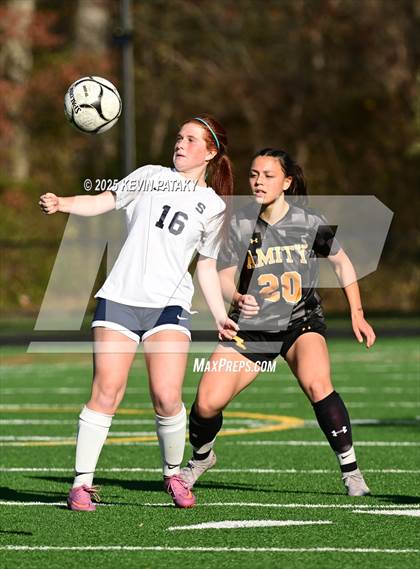 Thumbnail 3 in Staples @ Amity Regional (CIAC Class LL Qtr Final) photogallery.