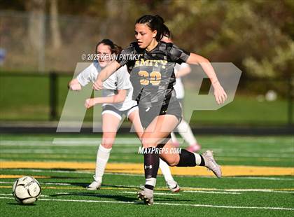 Thumbnail 3 in Staples @ Amity Regional (CIAC Class LL Qtr Final) photogallery.