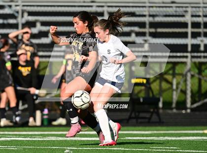 Thumbnail 3 in Staples @ Amity Regional (CIAC Class LL Qtr Final) photogallery.