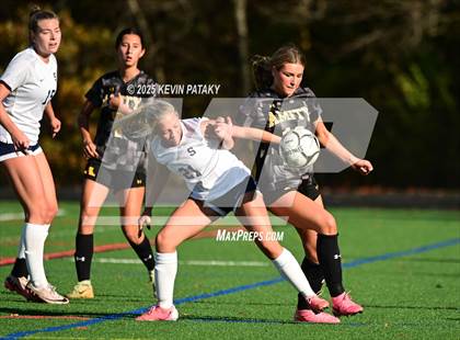 Thumbnail 1 in Staples @ Amity Regional (CIAC Class LL Qtr Final) photogallery.