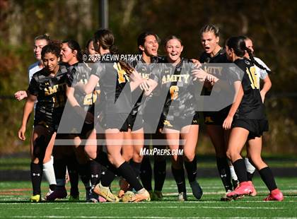 Thumbnail 2 in Staples @ Amity Regional (CIAC Class LL Qtr Final) photogallery.