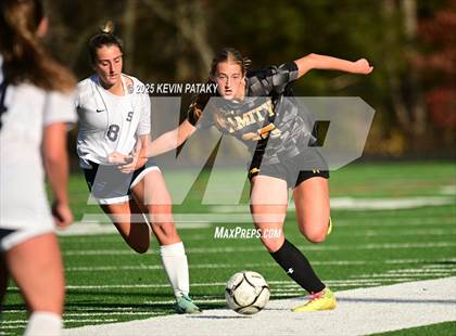 Thumbnail 1 in Staples @ Amity Regional (CIAC Class LL Qtr Final) photogallery.