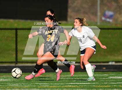 Thumbnail 1 in Staples @ Amity Regional (CIAC Class LL Qtr Final) photogallery.