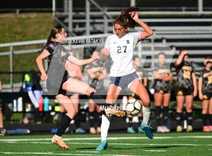 Thumbnail 1 in Staples @ Amity Regional (CIAC Class LL Qtr Final) photogallery.