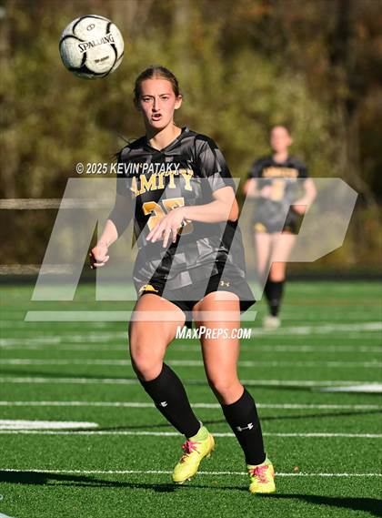 Thumbnail 1 in Staples @ Amity Regional (CIAC Class LL Qtr Final) photogallery.