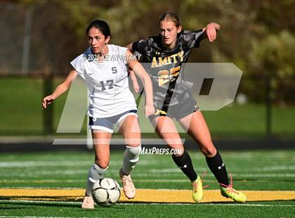 Thumbnail 1 in Staples @ Amity Regional (CIAC Class LL Qtr Final) photogallery.