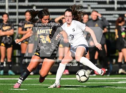 Thumbnail 3 in Staples @ Amity Regional (CIAC Class LL Qtr Final) photogallery.