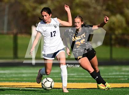 Thumbnail 3 in Staples @ Amity Regional (CIAC Class LL Qtr Final) photogallery.