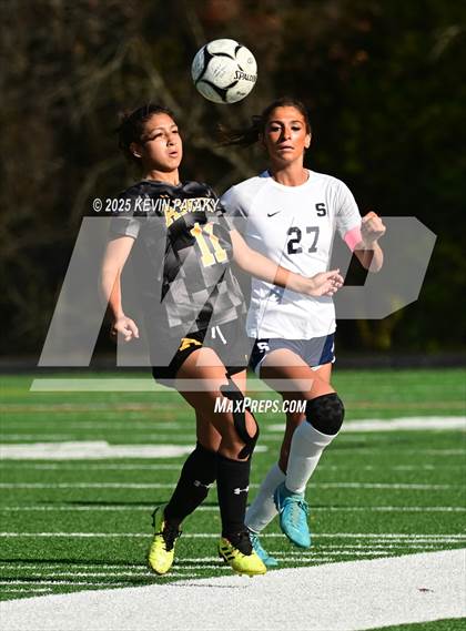 Thumbnail 1 in Staples @ Amity Regional (CIAC Class LL Qtr Final) photogallery.