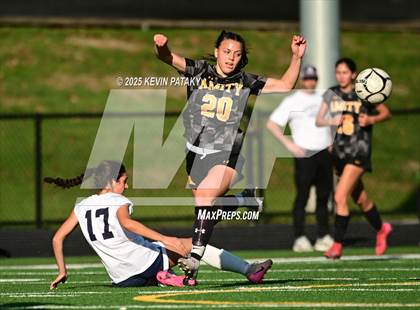 Thumbnail 1 in Staples @ Amity Regional (CIAC Class LL Qtr Final) photogallery.
