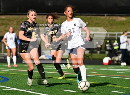 Thumbnail 2 in Staples @ Amity Regional (CIAC Class LL Qtr Final) photogallery.