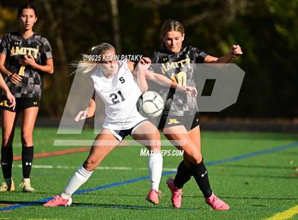 Thumbnail 1 in Staples @ Amity Regional (CIAC Class LL Qtr Final) photogallery.