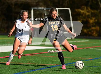 Thumbnail 1 in Staples @ Amity Regional (CIAC Class LL Qtr Final) photogallery.
