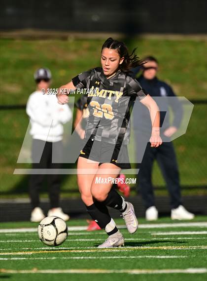 Thumbnail 1 in Staples @ Amity Regional (CIAC Class LL Qtr Final) photogallery.