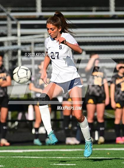 Thumbnail 1 in Staples @ Amity Regional (CIAC Class LL Qtr Final) photogallery.