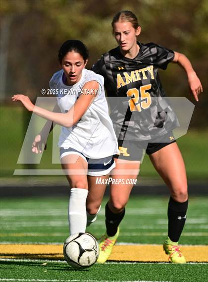 Thumbnail 1 in Staples @ Amity Regional (CIAC Class LL Qtr Final) photogallery.