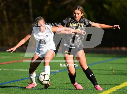Thumbnail 2 in Staples @ Amity Regional (CIAC Class LL Qtr Final) photogallery.