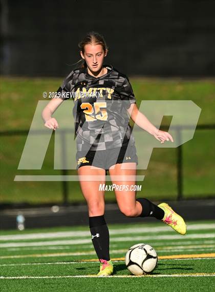 Thumbnail 1 in Staples @ Amity Regional (CIAC Class LL Qtr Final) photogallery.