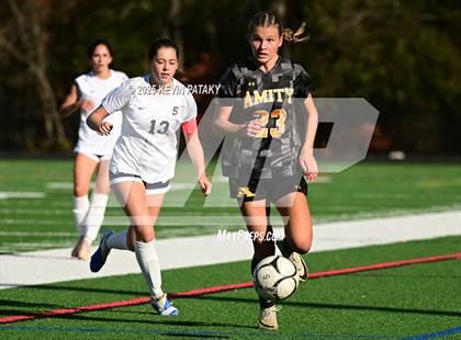 Thumbnail 3 in Staples @ Amity Regional (CIAC Class LL Qtr Final) photogallery.