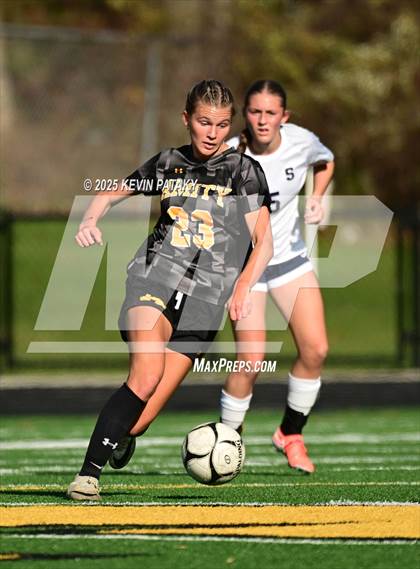 Thumbnail 3 in Staples @ Amity Regional (CIAC Class LL Qtr Final) photogallery.