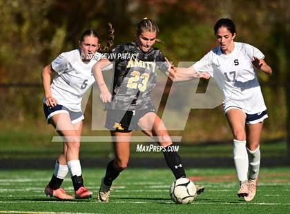 Thumbnail 2 in Staples @ Amity Regional (CIAC Class LL Qtr Final) photogallery.